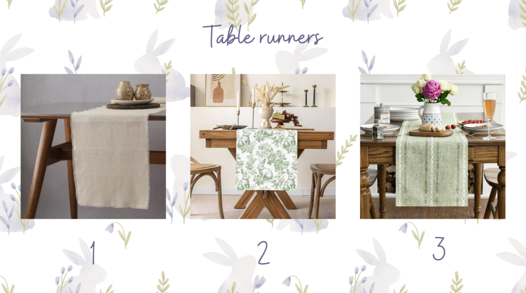 Easter table runners